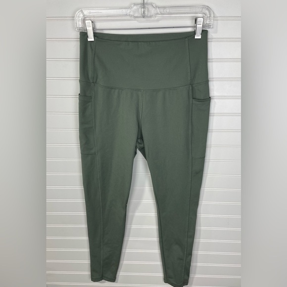 Danskin Green Women’s Leggings With Pockets Size Medium - Picture 1 of 8